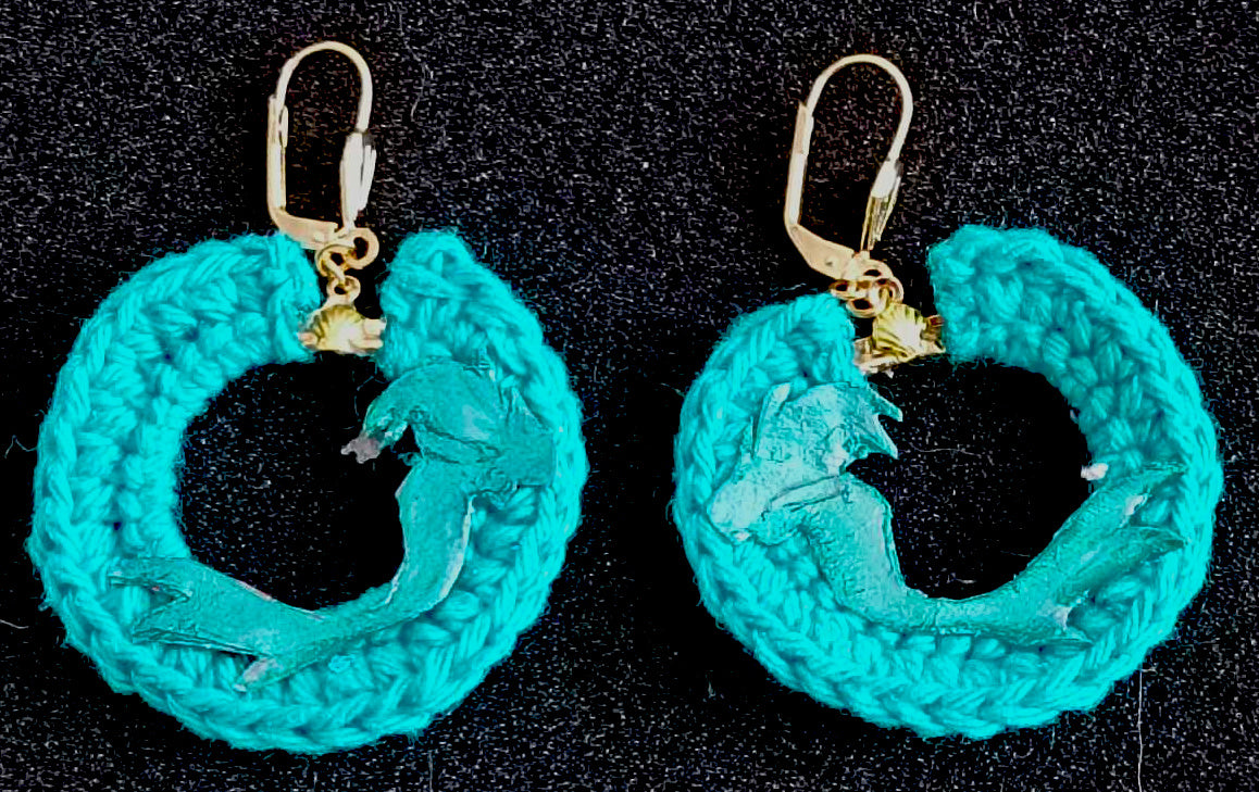 Sirena Azul – Zeemeermin Oorbellen uit Gerecycleerd Colablikje