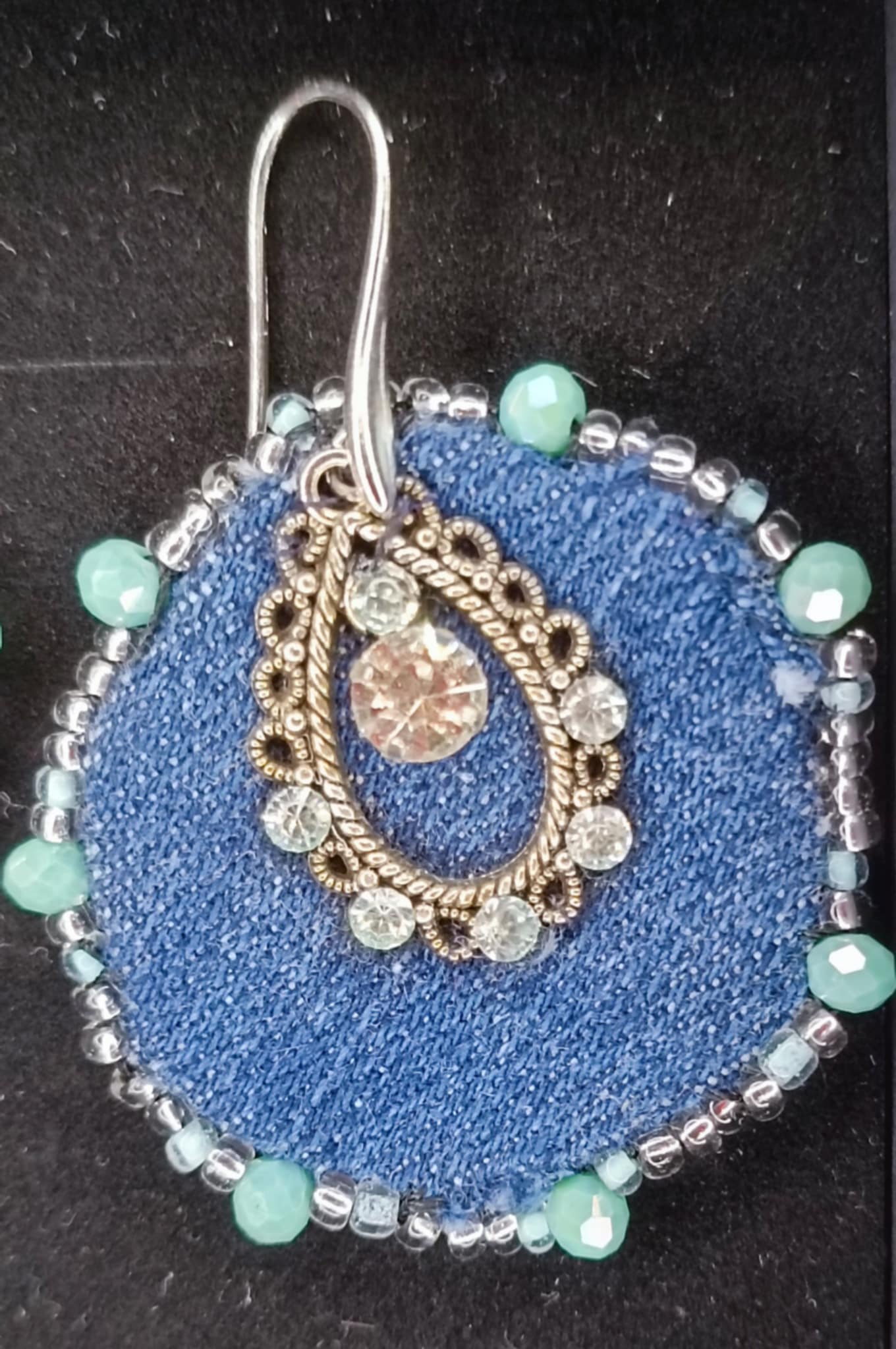 denim green and blue