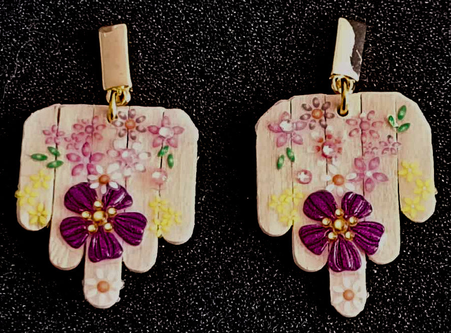 Abstract Nature – Gerecycleerde Statement Oorbellen